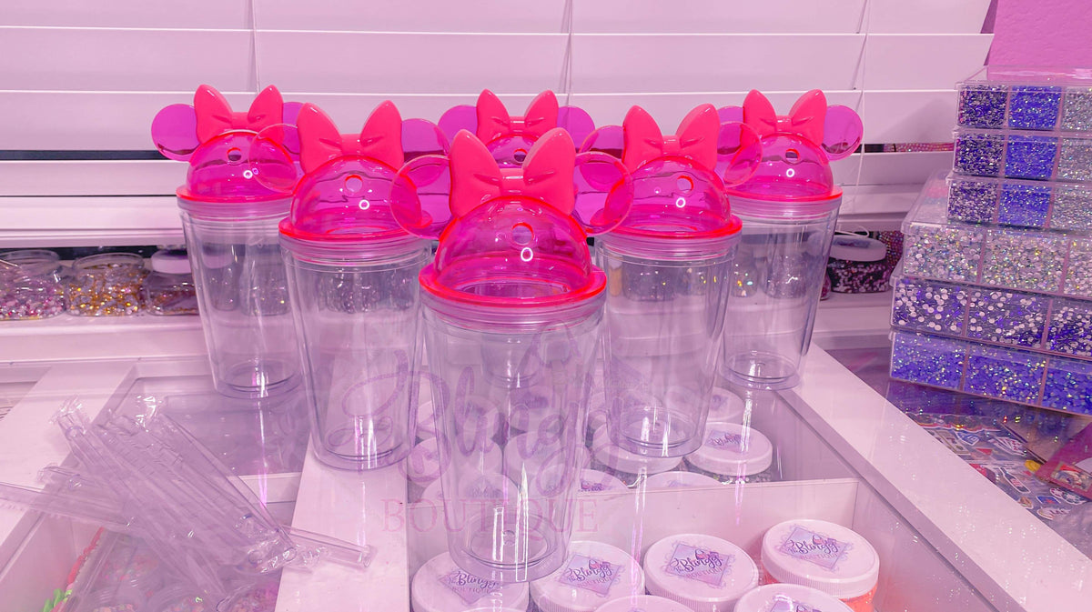 Pink Minnie Mouse Tumblers